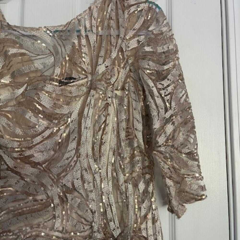 Tahari Gold Gown